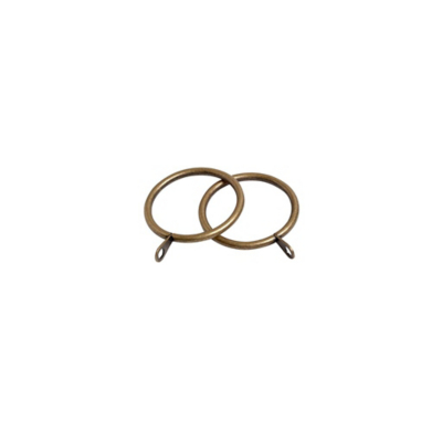 Speedy Antique Brass Pristine 25-28mm Curtain Rings - Pack of 8