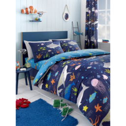 Bedlam Sea Life Glow in the Dark Duvet Cover Set