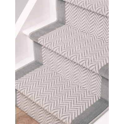 maker Grey Maestro Herringbone Stair Runner