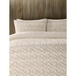 Textured Faux Fur Snuggly Duvet Set