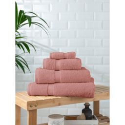 Coral Haze Super Soft Cotton Towel & Bath Mat Range