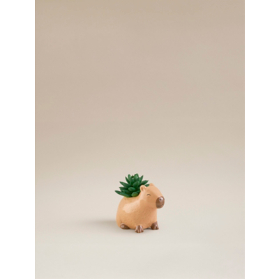 Artificial Succulent in Capybara Shaped Pot