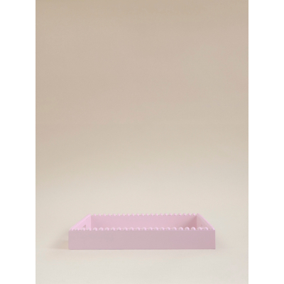 Pink Square Beaded Tray