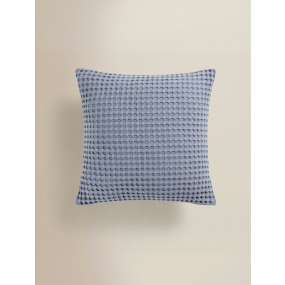 Blue Waffle Cushion