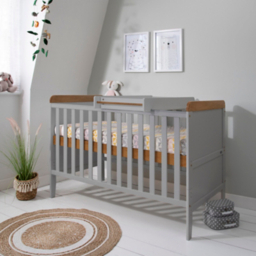Tutti Bambini Rio Cot Bed Bundle Dove Grey & Oak