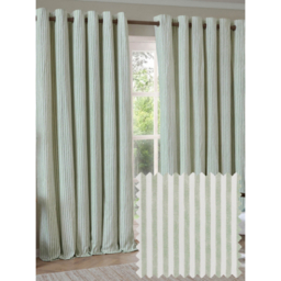 Yard Green Hebden 100% Cotton Blackout Eyelet Curtain