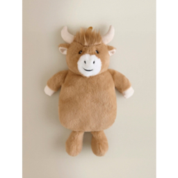 Natural Highland Cow Hot Water Bottle - 1 Litre