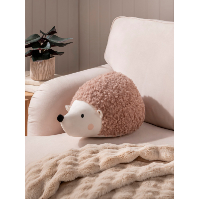 Stacey Solomon Natural Hedgehog-Shaped Cushion