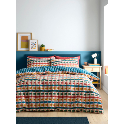 Fusion Rhett Geometric Pinsonic Duvet Set
