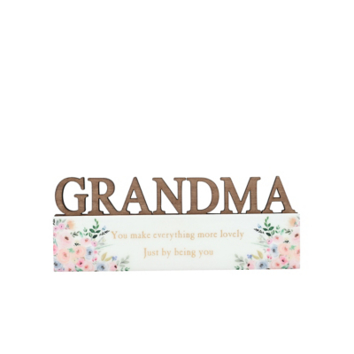 The Cottage Garden Word Plaque - Grandma