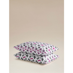 Black and Pink Spooky Bows Pillowcase Pair