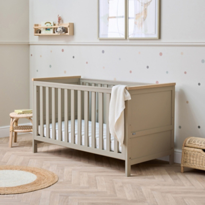 Tutti Bambini Mushroom & Oak Misha Cot Bed