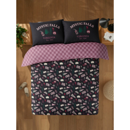 Vampire Diaries Black Reversible Duvet Set