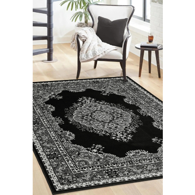 maker Black Maestro Traditional Rug