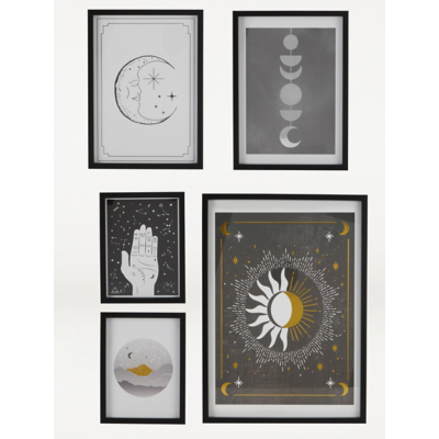 Celestial Gallery Wall Art - Set of 5