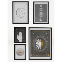 Celestial Gallery Wall Art - Set of 5