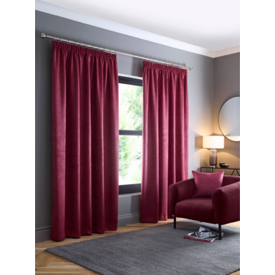 Fusion Wine Galaxy Pencil Pleat Curtains