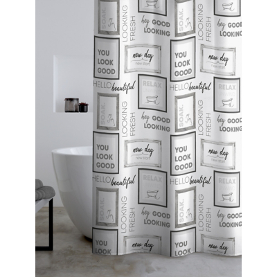 Catherine Lansfield Relax and Unwind Shower Curtain