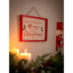 Red & White Christmas Wall Art