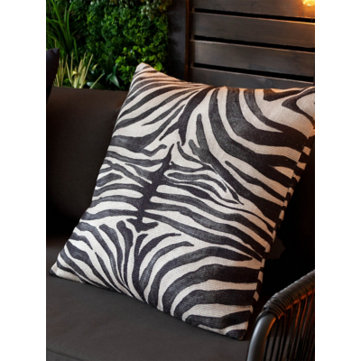 Paoletti Leopardis Zebras Woven Outdoor Cushion