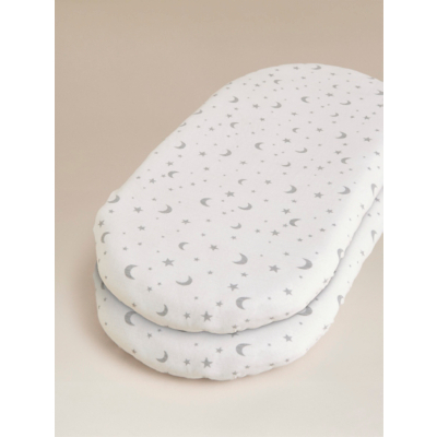 Kids Moon and Stars Fitted Sheets - Set of 2