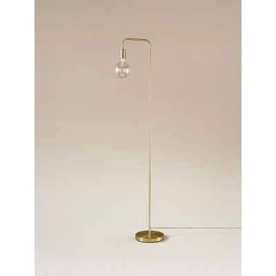 Gold-Tone U-Shape Floor Lamp