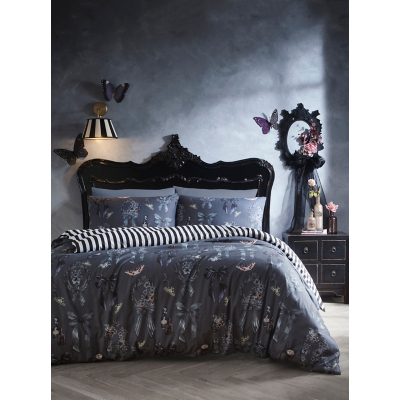 Fusion Bows Noir Duvet Cover Set