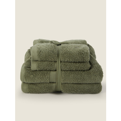 Green Super Soft Cotton Towel Bale - Set of 4