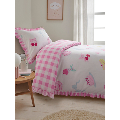 Sweet Treats Cake Frill Reversible Duvet Set