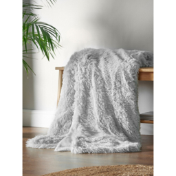 Catherine Lansfield Silver Cuddly Blanket Throw - 150 x 200cm
