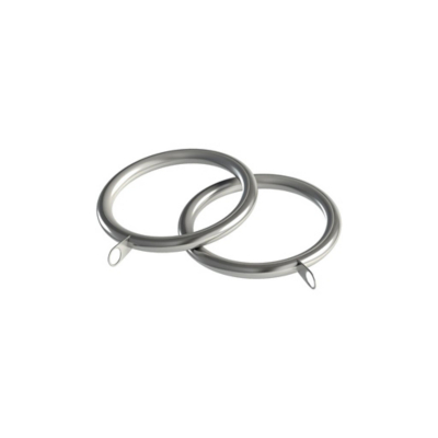 Speedy Satin Silver Nikola 28mm Curtain Rings - Pack of 8