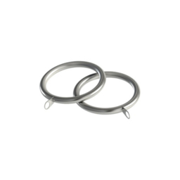 Speedy Satin Silver Nikola 28mm Curtain Rings - Pack of 8