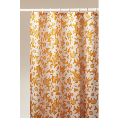 Yellow Flowers Shower Curtain