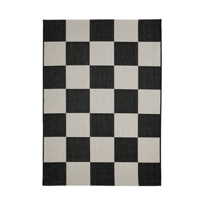 maker Indoor/Outdoor Black & White Checkerboard Rug