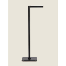 Matte Black Freestanding Toilet Roll Holder