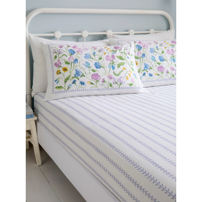 Dreams & Drapes Sweetpea Floral Fitted Sheet
