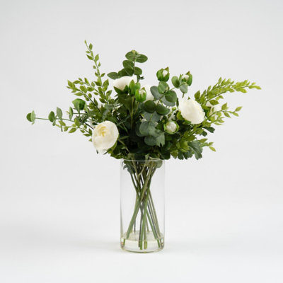 Scottish Everlastings 55cm Ranunculus Arrangement in Vase