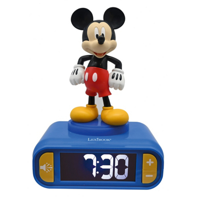 Lexibook RL800MCH 3D Mickey Mouse Childrens Clock