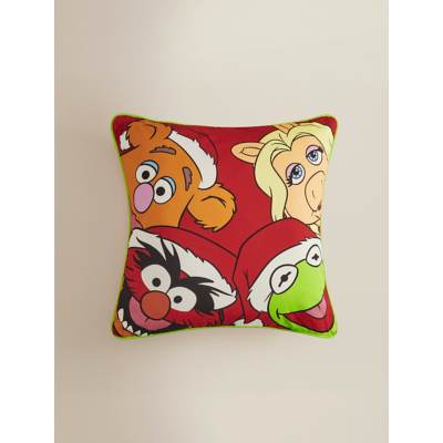 Disney The Muppets Red Christmas Cushion