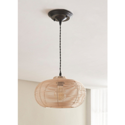 Natural Rattan Pendant Doughnut Shade