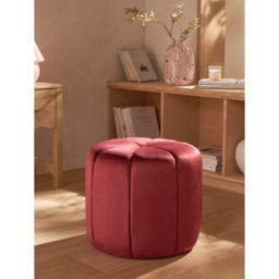 Wine Velvet Stool