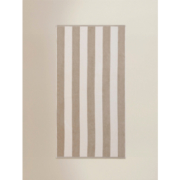 Natural Striped Cotton Beach Towel