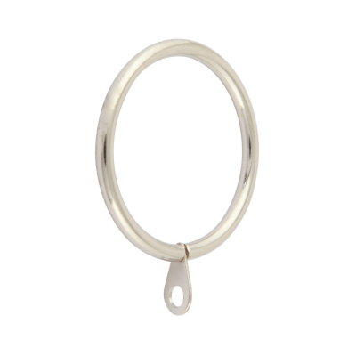 A-International Brushed Steel Curtain Rings 10 Pack