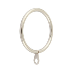 A-International Brushed Steel Curtain Rings 10 Pack