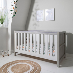 Tutti Bambini Modena Cot Bed White & Grey