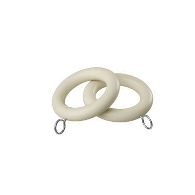 Speedy Cream 28mm Woodland Curtain Rings - Pack of 4