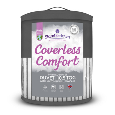 Slumberdown Coverless Comfort - Striped Reversible Duvet