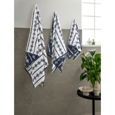 Towel Bale Asda Navy Towels Navy Geometric Tribal Stripe Towel
