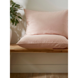 Martex Touch of Linen Seashell Pink Pillowcase Pair
