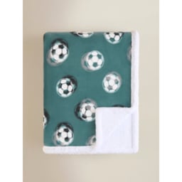 Football Sherpa Fleece Blanket - 120x150cm
